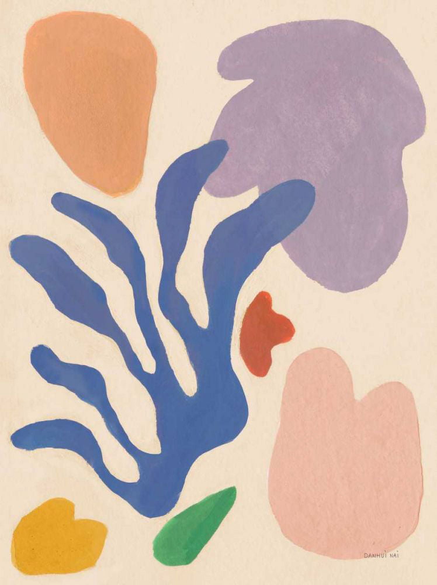 Nai, Danhui 11x14 White Modern Wood Framed Museum Art Print Titled - Honoring Matisse Warm