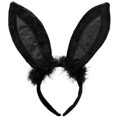 Black Bunny Ears Costume Headband