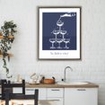 thumbnail image 3 of Stupell Industries Art Deco Navy Champagne Tower Brown Floating Frame Canvas Art, 25 x 31, by Lettered and Lined, 3 of 7