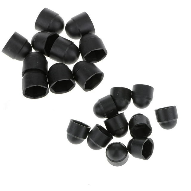 Tuercas de Plástico Negro DYNWAVEMX Con Cúpula Paquete 20