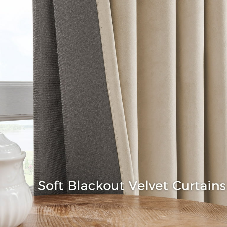 Blackout Classic Velvet Curtains Dutch Velvet Thermal - Temu