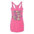 thumbnail image 2 of Wild Bobby Its Me I'm The Cheer Girl Women Tri-Blend Racerback Tank Top, 2 of 6