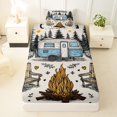 thumbnail image 3 of Erosebridal Camping RV Car Twin Sheet Sets 3pcs For Kids Teens,Happy Adventure Bedding For Boys Girls, 3 of 5