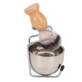 thumbnail image 4 of Juego de brochas de afeitar para hombre, multifuncional, 3 en 1, soporte para brocha de afeitar, Kit de jabonera para salón en casa, 4 of 8