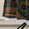 thumbnail image 5 of Coolnut 60" Tribal Stripes Outdoor Round Tablecloth, Waterproof Stain-Resistant Non-Slip Circular Tablecloth with Umbrella Hole and Zipper for Tabletop Backyard Party BBQ Decor, 5 of 7