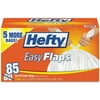 Hefty Easy Flaps 13 Gallon Tall Kitchen Trash Bags, 80 Pack
