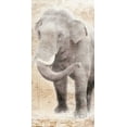 thumbnail image 2 of Grey, Jace 14x24 White Modern Wood Framed Museum Art Print Titled - African Traveling  Animals Elephant, 2 of 4