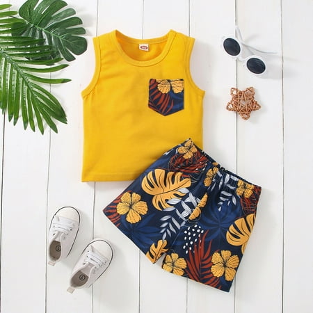 

Hunpta Toddler Girls Sleeveless Vest Tops And Floral Prints Shorts Outfits