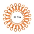 thumbnail image 3 of Ganchos de Langosta de Plástico Uxcell, Clips de Activación de Cordón, Naranja, 3 of 5