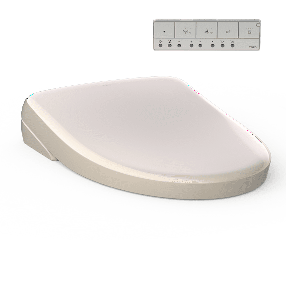 TOTO® S7A WASHLET® Electronic Bidet Toilet Seat with EWATER ® Bowl and Wand Cleaning, Auto Open and Close Contemporary Lid, Elongated, Sedona Beige - SW4736#12