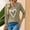 Khaki, variant on Zylanna Women's Pullover Sweaters, Heart Print 3/4 Sleeve Ribbed Knit Crew Neck Loose Tops for Women Dark Gray