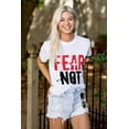 thumbnail image 5 of Fear Not Paint Splatter Christian Men's Graphic T Shirt Tees Brisco Brands S, 5 of 6