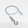 thumbnail image 4 of EeaseMX 2 lámparas colgantes de 120 cm para acuario, para techo, con cuerda de alambre y cierre de rosca (plateadas), 4 of 7