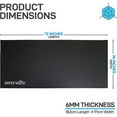 thumbnail image 2 of SereneLife Premium Portable Fitness Exercise Mat - 36" x 72" Non-Slip Gym Training Equipment Floor Protection - Yoga, Workout, Jump Rope - for Bigger Treadmill, Elliptical, Bike, Bench, Power Rack, 2 of 8