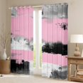 thumbnail image 2 of Manfei Boys Girls Oil Painting Black Out Curtains,Abstract Artwork Curtains Pack of 2 (42x63 Each),Graffiti Splash Bedroom Curtains,Microfiber Bedroom Decor, 2 of 6