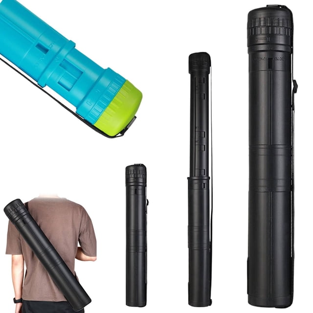 WHEANG Extendable Poster Tube Scroll Holder Case Tube Multifunctional Adjustable Length Document Holder Drawing Tube