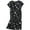 Black, variant on FOREEMME Womens Nightgowns Cotton Sleep Shirts Cartoon Printed Sleepwear Short Sleeves Night Gown Dress Casual Pajamas XL Cloud Moon