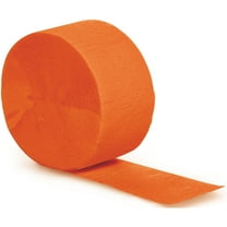 Orange Party Supplies Crepe Paper Streamer, 81 Foot Roll.