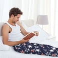 thumbnail image 7 of Fotbe USA Stars Men's Pajama Pants,Sleepwear Pants,Pj Bottoms Drawstring And Pockets-Small, 7 of 7