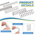 thumbnail image 3 of 10Pack Compression Spring, 304 Stainless Steel 5mm OD 0.8mm Wire 35mm Length Mechanical Spring for Shop Home Repair Project, Silver Tone, 3 of 5