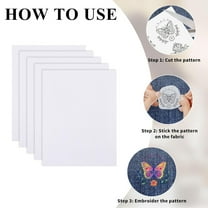 10 pc 10Pcs A4 Blank Stick and Stitch Water Soluble Stabilizer for Embroidery Adhesive Hand Sewing Stabilizers Non-Woven Fabrics Drawing Sketch 11.7x8.3inch