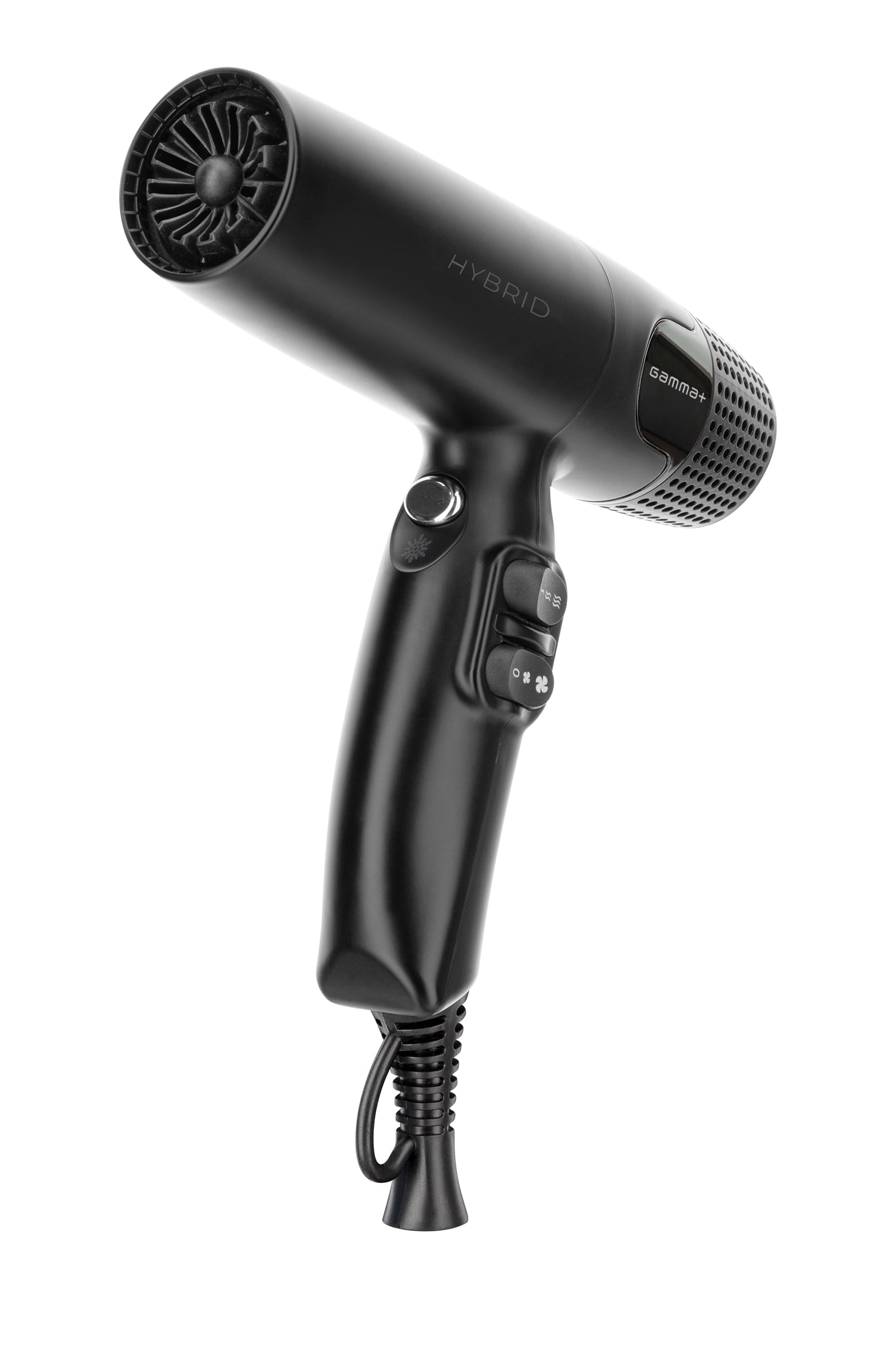GAMMA+ Hybrid Professional Hair Dryer Lightweight, Ionic Technology, Low Noise with 2 Nozzles and Diffuser