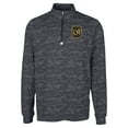 thumbnail image 2 of Men's-Cutter & Buck  Black LAFC Traverse Stretch Eco Camo Print Quarter-Zip Pullover Top, 2 of 3