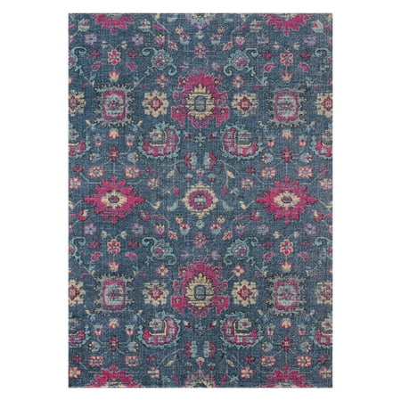 Black Rug Gem - Momeni Jewel Polypropylene Machine Made Denim Area Rug 9' X 12'