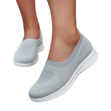Oyedens Womens Mesh Slip on Loafers Comfortable Lightweight Walking Nursing Sneakers Summer Fall Shoes