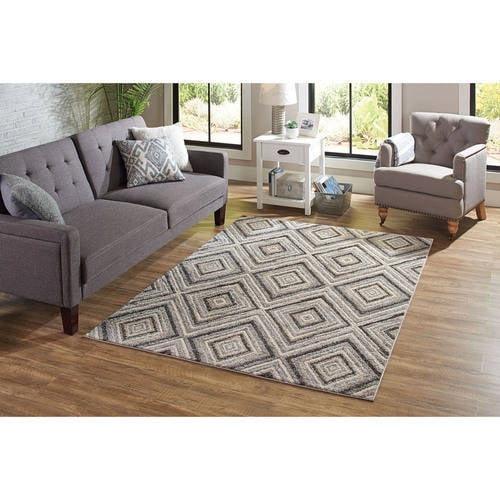 Better Homes and Garden Grey Diamond Rug