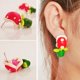 thumbnail image 3 of Animal Bite Ear Studs Animal Soft Clay Pendientes Lindo Pendiente De Dibujos Animados Para La Colocación Diaria Kearding AP007541-04, 3 of 6