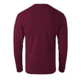 thumbnail image 3 of Men's Premium Crewneck Long Sleeve T-Shirts Classic Fit Mid-Weight Everyday Cotton Shirt, 3 of 6