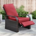 ATR ART to REAL Outdoor Adjustable Wicker Recliner Chair, Durable
