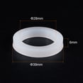thumbnail image 2 of Uxcell 1" DN25 Silicone Rubber Flat Washer Quick Connector Gasket White 5 Count, 2 of 5