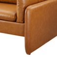 thumbnail image 3 of Sofa, Faux Vegan Leather, Tan, Modern Contemporary Urban Design, Living Lounge Room Hotel Lobby Hospitality, 3 of 9