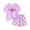 Purple, variant on CYRBOKO Kids Girls Outfit Sets for Girls, Elastic Waist Casual Summer Gift T-shirts and Shorts Two-Piece Sets White Size 14-15 T
