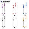 thumbnail image 2 of Sonducket 1 par de pinchos de bicicleta de montaña ZTTO, pinchos de eje de acero anodizado profesional portátil de aleación, componentes de Ciclismo Púrpura, 2 of 6