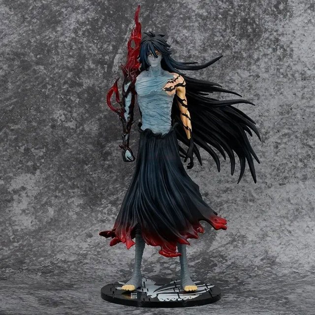 Figuras de Anime Bleach de 34cm, modelo de cabeza de toro Kurosaki Ichigo, muñecos, figura Gk, colección de figuras de acción huecas, regalos de juguete