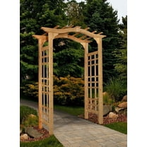 Vita 47"L x 18"W x 86"H Westwood Cedar Arbor, Golden Brown, VA68890