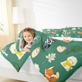 thumbnail image 4 of Manfei Raccoon Fox Hedgehog Bedding Comforter Set,Cute Zoo Animal Twin Comforter Sets,Jungle Wlidlife Bedding Set For Kids,Luxury Bedroom Decor Reversible,2pcs, 4 of 8