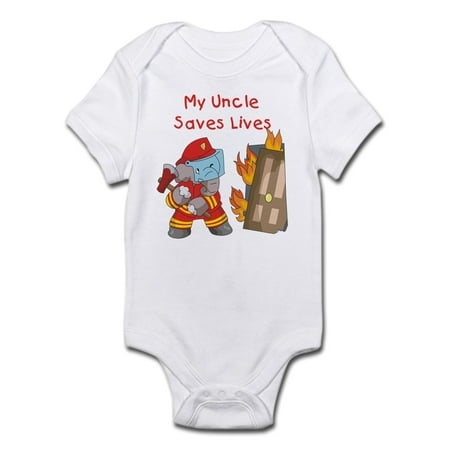 

CafePress - Firefighter Uncle Infant Bodysuit - Baby Light Bodysuit