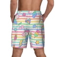thumbnail image 4 of Fotbe Cute Unicorn Men’s Swim Trunks Quick Dry Swim Shorts Board Shorts with Mesh Lining-Medium, 4 of 9