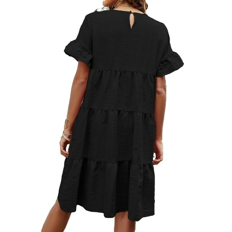 Layered smock outlet dress