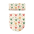 thumbnail image 5 of HELLHERO Cozy Toilet Dust Cover Set Elastic Bottom Polyester Fabric, Adjustable, Fits All Toilet Shapes U-Shaped, Deer Snowflakes, 5 of 8