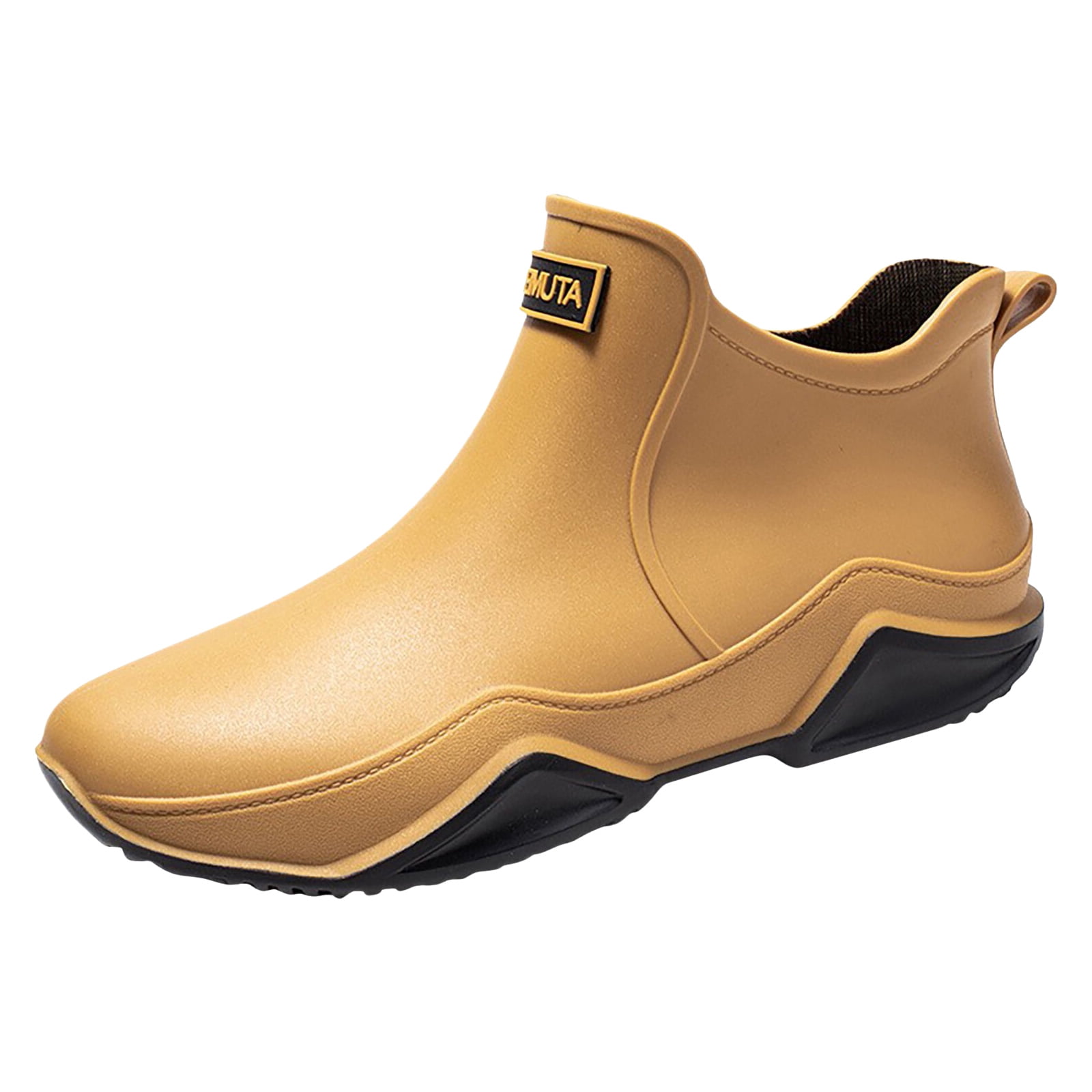 Chenyee Unisex Waterproof Rain Shoes Rubber Ankle Rain Boots Outdoor Non Slip Footwear for Gardening Fishing