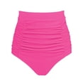 thumbnail image 1 of RELLECIGA Women's High Waisted Ruched Bikini Bottom, 1 of 6