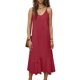 thumbnail image 4 of Vestido Largo de Hombro sin Mangas Cómodo sin Mangas Vestido Sólido de Cuello Redondo para Verano Y Primavera Vestido Casual Pantalones para Mujeres, 4 of 6
