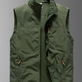 thumbnail image 1 of HLONK 1 Pce Gilet Sans Manches de Travail Fonctionnel pour Hommes d'Extérieur avec Fermeture Éclair, Multiples Poches et Bretelles Ajustables - Polyester Respirant pour la Randonnée, la Pêche, la Course, le Golf - Toutes Saisons, 1 of 7