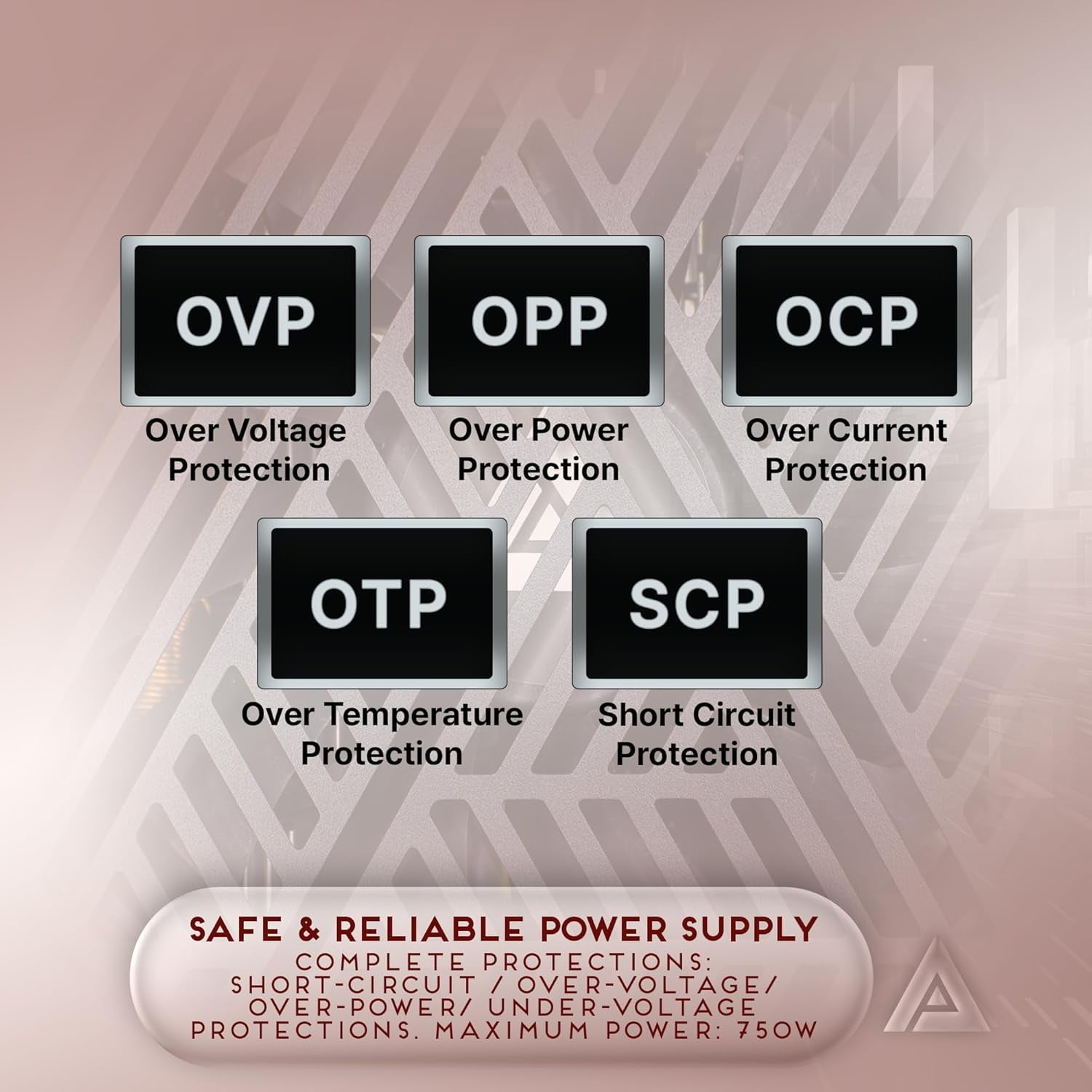 Apevia ATX-SL750W Soul 750W Fully Modular, ATX Active PFC, DC to DC Converter Design 140mm Silent Fan, RoHS Compliance, Gaming Power Supply