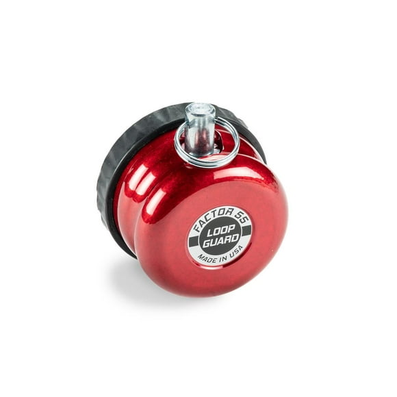Factor 55 Winch Cable Stop 00455-01 Loop Guard; Fits 5/8 Inch Steel Cable; One Piece Design; Red; Aluminum